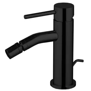 Fima Carlo Frattini Spillo Up Смеситель для биде, на 1 отв., XS, с донным клапаном, цвет: черный матовый