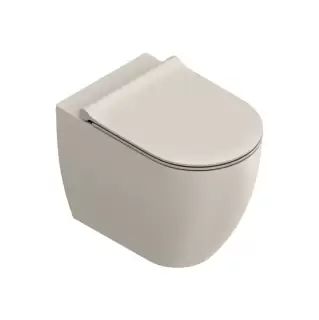 Catalano Sfera Унитаз напольный 54x35см, безободковый, смыв Tornado, покрытие Twinglaze+, цвет: Lino Satinato