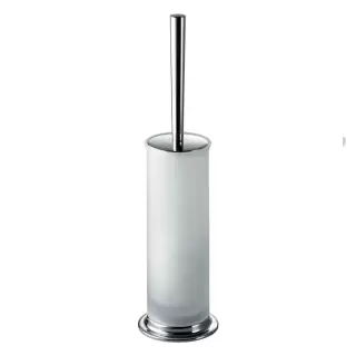 Colombo Link Туалетный ерш, напольный, цвет: хром/матовое стекло
