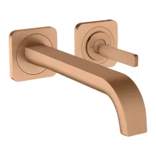 Axor Citterio E Смеситель для раковины, встраиваемый, излив: 22.1см., цвет: шлифованная бронза