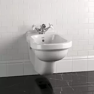 Devon&Devon Blues, Биде подвесное 55.5х34см., с одним отверстием под смеситель, цвет: белый