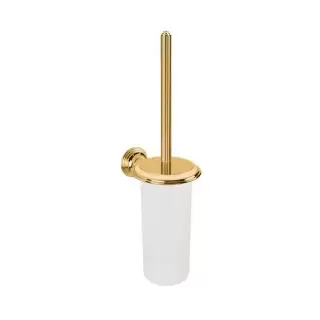 Colombo Hermitage Туалетный ерш, подвесной, цвет: PVD золото/матовое стекло