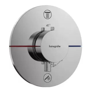 Hansgrohe ShowerSelect Comfort S Смеситель для душа, встраиваемый, термостатический, на 2 источника, цвет: хром