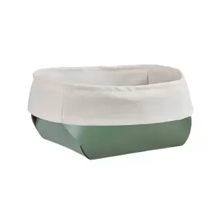 ADJ Корзина для хлеба, 20x20xH9 см., цвет: эвкалипт/небесный