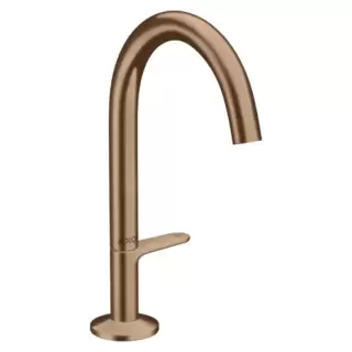 Axor One Смеситель для раковины Sel 170, на 1 отв., с донным клапаном Push-Open, цвет: шлифованное красное золото