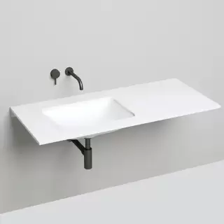 Salini Marea Раковина врезная снизу 55х40х13.4cм, без отв., без перелива, S-Stone, цвет: белый матовый