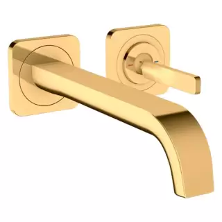 Axor Citterio E Смеситель для раковины, встраиваемый, излив: 22.1см., цвет: полированное золото