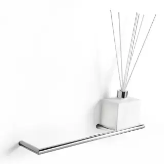3SC Guy Полотенцедержатель и ароматический диффузор, 40см., справа, подвесной, композит Solid Surface, цвет: белый матовый/хром