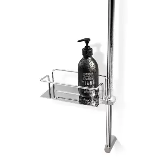 Decor Walther DSK 20 Полочка 20x11x6см для душевой стойки (17-22мм), подвесной, цвет: хром