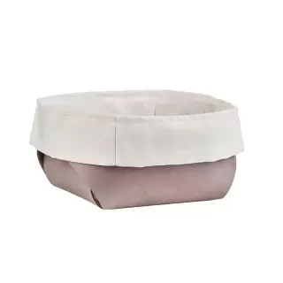 ADJ Корзина для хлеба, 20x20xH9 см., цвет: пепельная роза/устричный