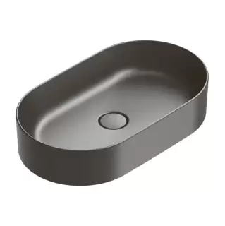 Catalano Zero Раковина 60х35см, накладная, без отв., цвет: черный матовый