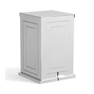 Devon&Devon Cube Ведро мусорное, напольное, с педалью, цвет: хром