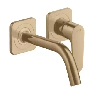 Axor Citterio M Смеситель для раковины, встраиваемый, излив: 16.7см., цвет: шлифованная бронза