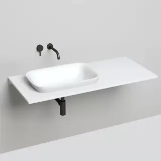 Salini Marea Раковина накладная 60х40х16см, без отв., без перелива, S-Stone, цвет: белый матовый