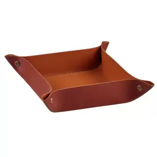 Colombo Adj Мелочница, 20x14H5 см, цвет: бордо/коньяк