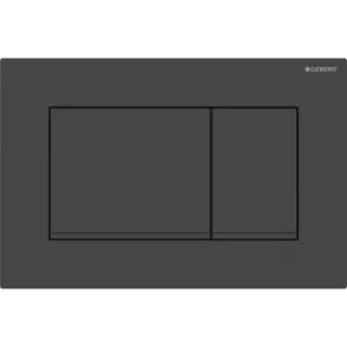 Geberit Sigma20 Клавиша для двойного смыва, квадратная, цвет: черный матовый