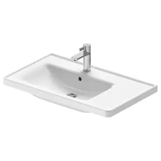 Duravit D-Neo Раковина накладная 80х48см, с переливом, с 1 отв., WonderGliss, цвет: белый