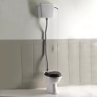 Devon&Devon Rose Унитаз 66x35.5см, с высокой трубой цвет хром