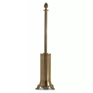 3SC Bally Туалетный ёршик напольный, ручка Queen, цвет: золото 24к. Lucido