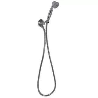 Carlo Frattini Wellness Душевой комплект с ручным душем, держателем с подводом воды и металлическим шлангом 1500 мм., цвет: хром