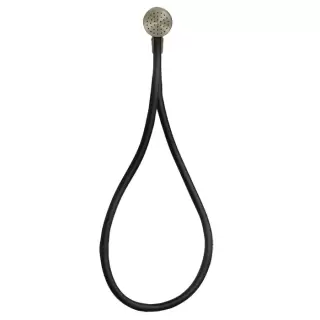 Gessi Hi-Fi Душевой магнитные комплект, состоящий из вывода воды, держателя, Darkflex шланга 1,50 м и лейки, цвет: Finox