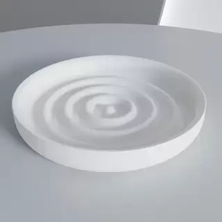 Salini Gocce Мыльница настольная, S-Stone, цвет: белый матовый