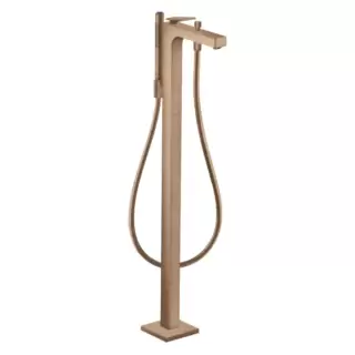 Axor Citterio Смеситель для ванны, напольный, с ручным душем, цвет: шлифованное красное золото