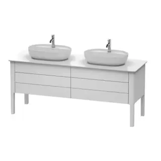 Duravit Luv База напольная 178.8x57х74.3см., с 2 выдв. ящиками, каменной столешницей и раковинами, цвет: белый матовый
