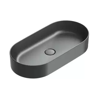 Catalano Zero Раковина 70х35см, накладная, без отв., без перелива, цвет: черный матовый