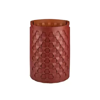 Colombo Adj Круглая корзина Dubai D40хH57см., напольная, цвет: бордо/коньяк