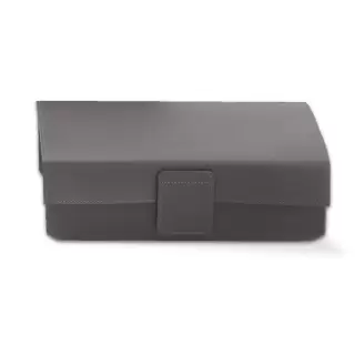 Decor Walther Nappa UTBD Многоцелевая коробка с крышкой, цвет: Натуральная кожа NAPPA дымчато-сер