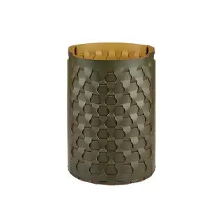 Colombo Adj Круглая корзина Dubai D40хH57см., напольная, цвет: оливковый/горчичный