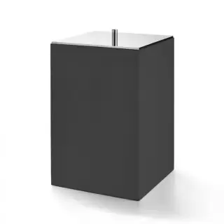 3SC Bemood Black Урна с крышкой 20хh32х20 см, цвет: черный/хром