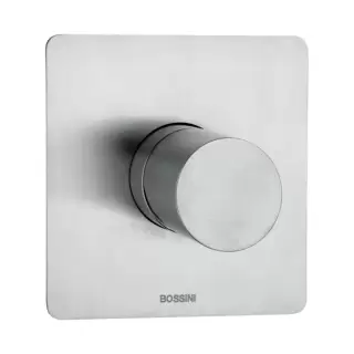 Bossini Nobu Внешняя часть для монорычажного встраиваемого смесителя на 1 выход., цвет: нержавеющая сталь