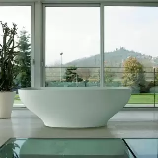 Globo Genesis Ванна отдельностоящая 180х84х60см. Цвет- белый глянец