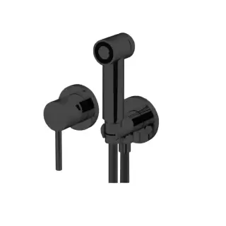 Gattoni Circle Two Гигиенический душ, с внутренней частью, GBOX, цвет: черный матовый