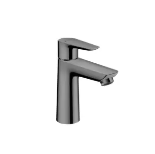 Hansgrohe Talis E Смеситель для раковины 110, на 1 отв, с донным клапаном, излив 112мм, цвет: шлифованный черный хром