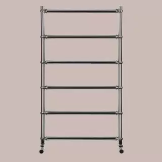 Irsap BELLA п/сушитель (6тр) водяной для систем ГВС, 55хh95.1см (межосевое 50см), с вентилями и комплектом для монтажа KITCOPTUEC6450, цвет:хром/хром