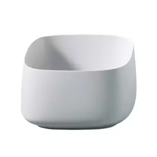 Artceram Cognac Раковина 43x43 см, без отв., накладная, Saniglaze, цвет: матовый белый