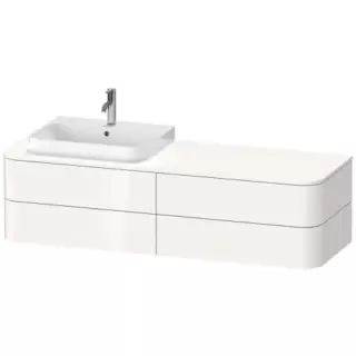 Duravit Happy D.2 Plus Тумба подвесная 160x55х40.8см, с раковиной и 4 ящиками, цвет: белый глянцевый