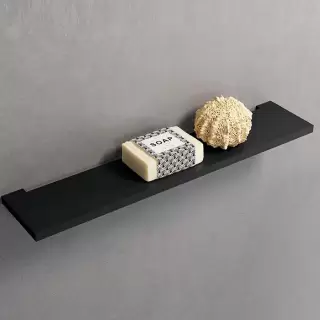 Novellini Kuadra Полка 175х9.7см., цвет: черный матовый