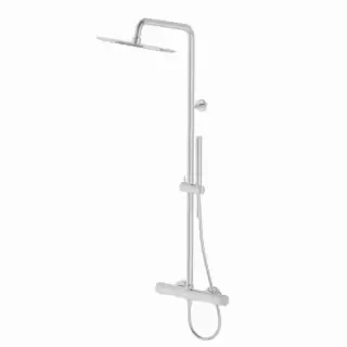 Gattoni MD Душевая стойка, верхний душ &Oslash;300 мм., ручной душ, шланг, цвет: хром