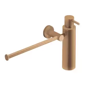 Colombo Plus Полотенцедержатель с дозатором для жидкого мыла, подвесной, цвет: PVD Vintage