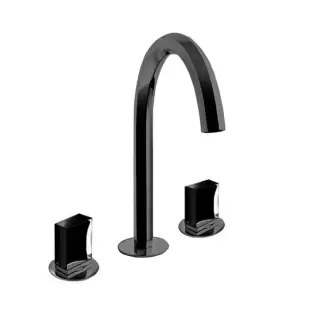 Fantini Venezia Смеситель для раковины, 3 отв., излив: 175 мм, цвет: Matt Gun Metal PVD