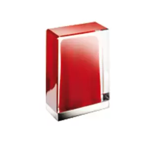 Fantini Venezia Ручка для смесителя, муранское стекло, цвет: хром-красный