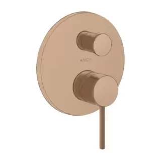 Axor Starck Смеситель для ванны, встраиваемый, с переключателем на 2 потока, цвет: шлифованное красное золото