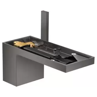 Axor MyEdition Смеситель для раковины 70, на 1 отв., без панели, цвет: шлифованный черный хром