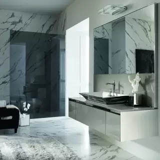 VITAGE milldue edition FOUR SEASONS Комплект мебели с тумбой под раковину, раковиной NIZZA88, зеркалом BELFAST, 180 см, подвесной, цвет: Agata