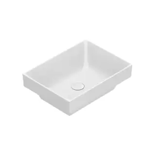 Catalano Zero Раковина 50x37см встраиваемая, без отв., цвет: белый глянцевый