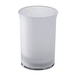 Colombo Link Стакан настольный, цвет: хром/матовое стекло